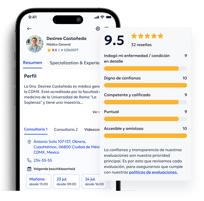 cómo se ven las calificaciones en Doctoranytime cómo se ven las calificaciones en Doctoranytime